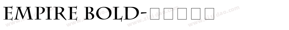 Empire Bold字体转换